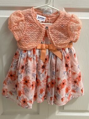 NWT Blueberi Boulevard Baby Dress Size 12M.